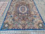 Handgeknoopt perzisch tapijt kashmar 386x290, Huis en Inrichting, Stoffering | Tapijten en Kleden, Info@SlatsAntiek.nl, Crème