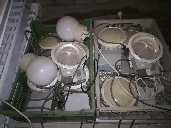 Inbouw spots voor systeemplafond, Huis en Inrichting, Lampen | Spots, Gebruikt, Inbouw, Ophalen