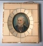 Vintage miniatuur potrait ivoor kleurig frame, Antiek en Kunst, Ophalen of Verzenden