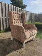 Gecapitonneerde Wingchair/ Oorfauteuil, Ophalen, Zo goed als nieuw, 75 tot 100 cm