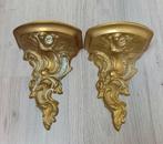 Fraaie antiek bronzen wand console in barokstijl, set van 2, Antiek en Kunst, Ophalen of Verzenden
