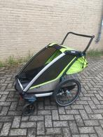 Thule Chariot Cab Double fietskar, Fietsen en Brommers, Fietsaccessoires | Aanhangers en Karren, Ophalen, Gebruikt, 40 tot 60 kg