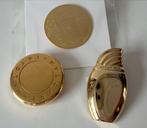 Gouden Broche Givenchy, Pin No5, Bvlgari Parfum Accessoires, Verzenden, Gebruikt, Minder dan 4 cm, Goud