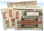 Kartonnen bouwplaat (3x) Train car construction kit No.3555, Hobby en Vrije tijd, Overige merken, 1:32 tot 1:50, Overige typen