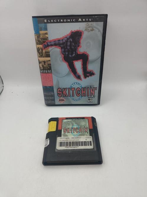 Skitchin' SEGA Mega Drive, Spelcomputers en Games, Games | Sega, Zo goed als nieuw, Mega Drive, Racen en Vliegen, 1 speler, Vanaf 3 jaar