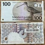 100 gulden 1977 Snip + 100 gulden 1992 Steenuil (2), Ophalen, 100 gulden, Setje