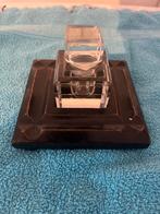 Antieke Inktpot met Houten Basis, Antiek en Kunst, Antiek | Glas en Kristal, Ophalen of Verzenden