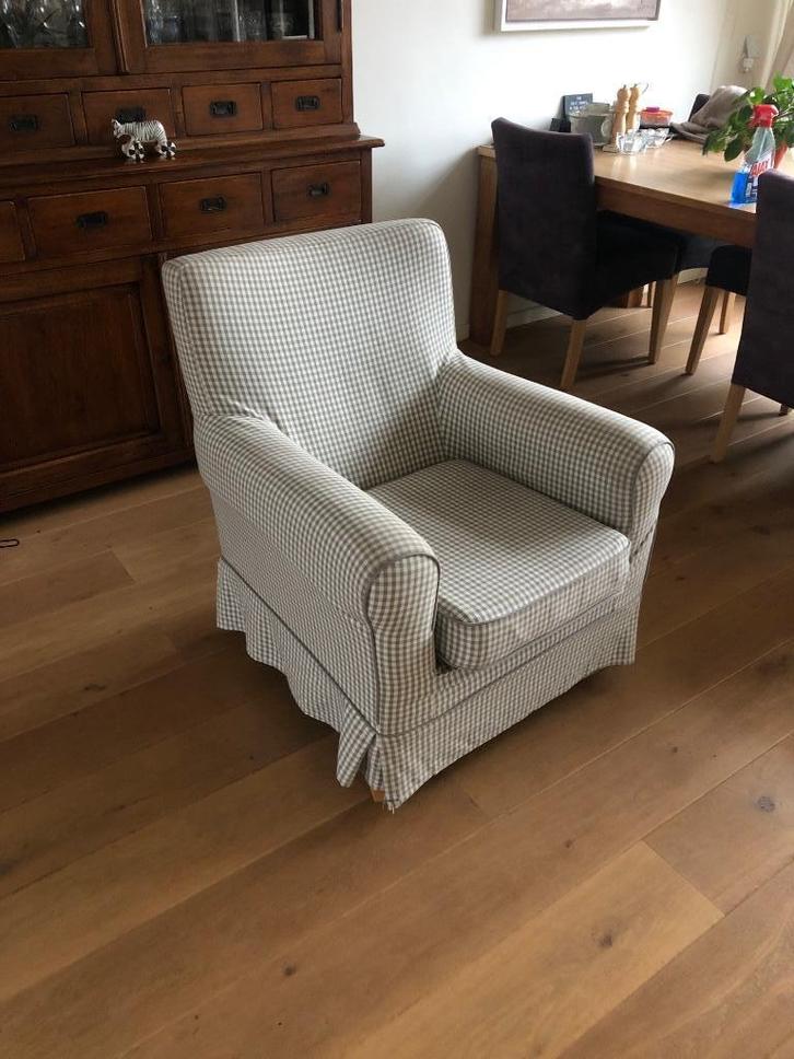 Fauteuil Ikea ektorp gebruikt, Huis en Inrichting, Fauteuils, Gebruikt, Stof, 75 tot 100 cm, Minder dan 75 cm, Ophalen