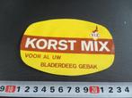 stickers V.I.F. Korst Mix voor al uw bladerdeeg gebak, Ophalen, Nieuw, Meerdere stickers