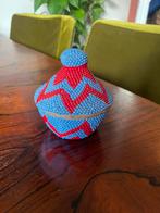 Afrikaans bakje / doosje met kralen, Ophalen of Verzenden, Zo goed als nieuw