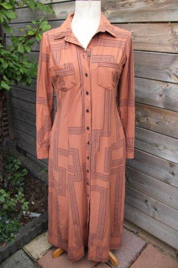 Doorknoopjurk camel/ zwart Studio Anneloes mt S Travel Vaste beschikbaar voor biedingen