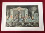 Prent Anton Pieck - Theater, Ophalen of Verzenden, Zo goed als nieuw, Overige onderwerpen, Prent
