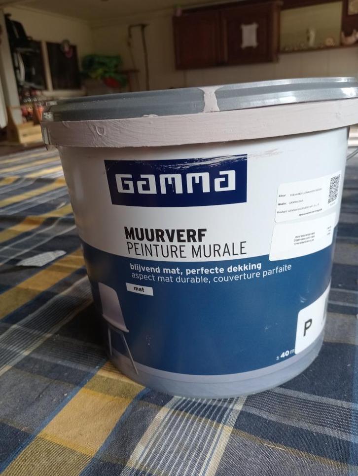 Muurverf, Doe-het-zelf en Verbouw, Verf, Beits en Lak, Gebruikt, Verf, Minder dan 5 liter, Roze, Ophalen of Verzenden