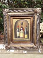 Olieverf/Paneel in fr Sierlijst "Drankenkabinet" gesigneerd, Ophalen of Verzenden