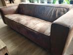 Bank 3zits met poef, Ophalen, Gebruikt, Stof, Driepersoons