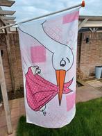 Geboorte vlag, inclusief vlaggenstok, roze, baby, Ophalen, Zo goed als nieuw