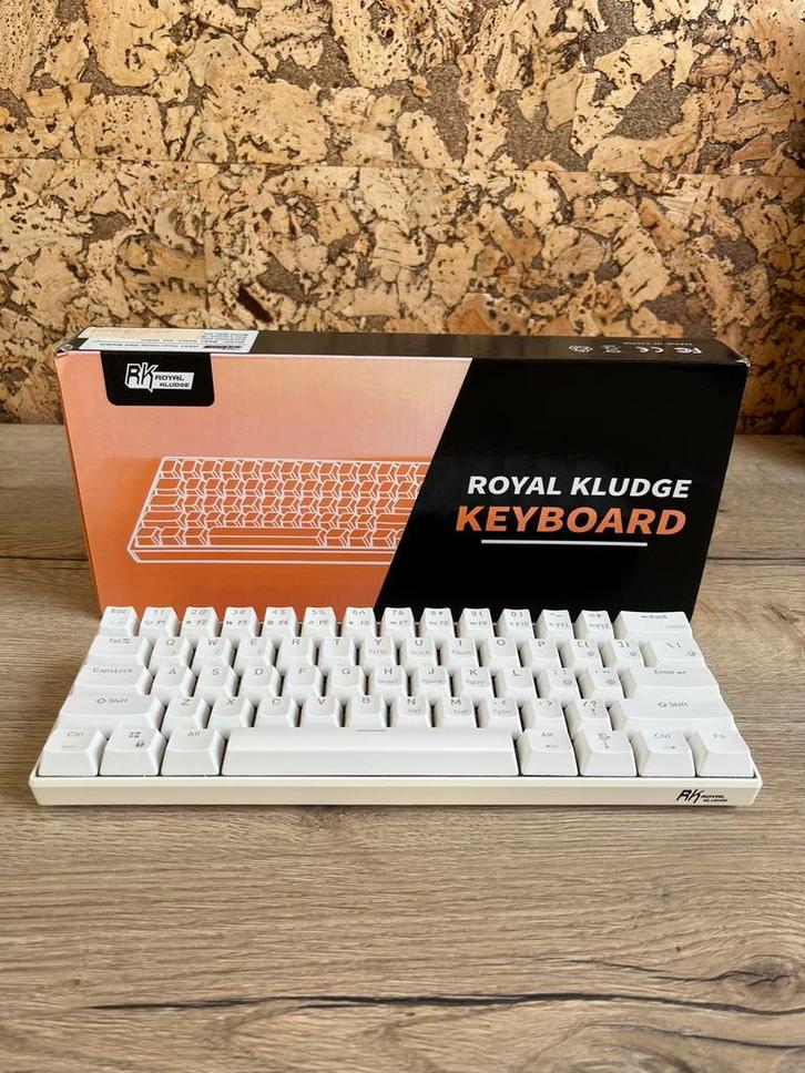 Royal Kludge Toetsenbord, Computers en Software, Toetsenborden, Zo goed als nieuw, Qwerty, Draadloos, Ergonomisch, Gaming toetsenbord