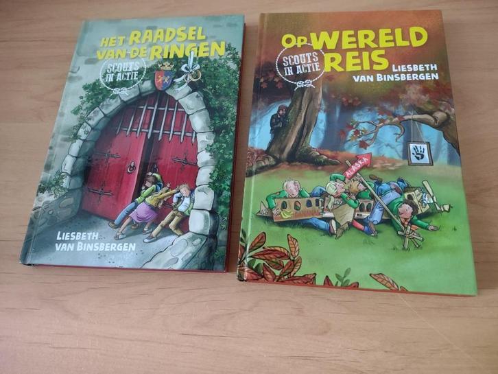 Scouts in actie (2 en 4)- Liesbeth van Binsbergen, Boeken, Kinderboeken | Jeugd | onder 10 jaar, Zo goed als nieuw, Fictie algemeen