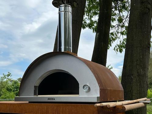 BEEK CORTENSTAAL 90  pizzaoven Houtgestookt 3 tot 4 tegelijk, Tuin en Terras, Pizzaovens, Nieuw, Ophalen of Verzenden
