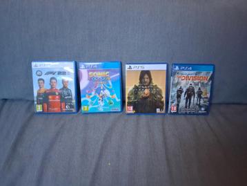 Ps5/ps4 games: deadspace, f1-22, the division, sonic colors beschikbaar voor biedingen