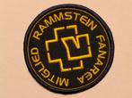 Rammstein Fanarea Mitglied heavy metal rock muziek patch, Ophalen of Verzenden, Gebruikt, Kleding