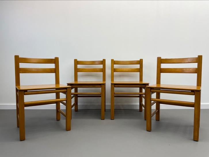 Vintage set van 4 “Stable" stoelen Ikea, Huis en Inrichting, Stoelen, Zo goed als nieuw, Ophalen