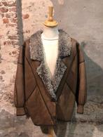 Bruine lamslederen lammycoat maat 44, Bruin, Geen, Maat 42/44 (L), Ophalen of Verzenden