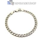Sierlijke rvs dames armband 22 cm van RVS zilver staal, Verzenden, Nieuw, Zilver, Staal