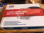 HBM luxe loup bril met 5 lenzen, Ophalen, Nieuw, Groter dan 1:32