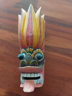 Houten masker met lotusbloem, Ophalen of Verzenden