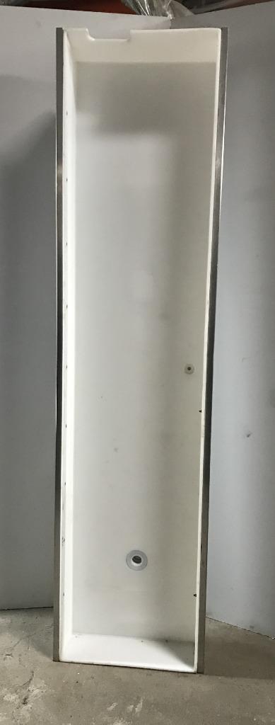 Kunststof wasbak, spoelbak, 230x57x18 cm, met uitloop, Huis en Inrichting, Keuken | Keukenbenodigdheden, Gebruikt, Ophalen