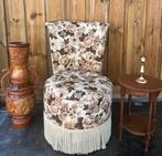 Vintage stoel met opbergruimte. rozen boudoir stoel/fauteuil, Ophalen