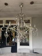 Prachtige kroonluchter 12 armen met glazen ornamenten, Ophalen, Zo goed als nieuw, Glas, Klassiek