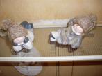 2 meisjes winters gekleed beeldjes, Ophalen, Gebruikt, Mens