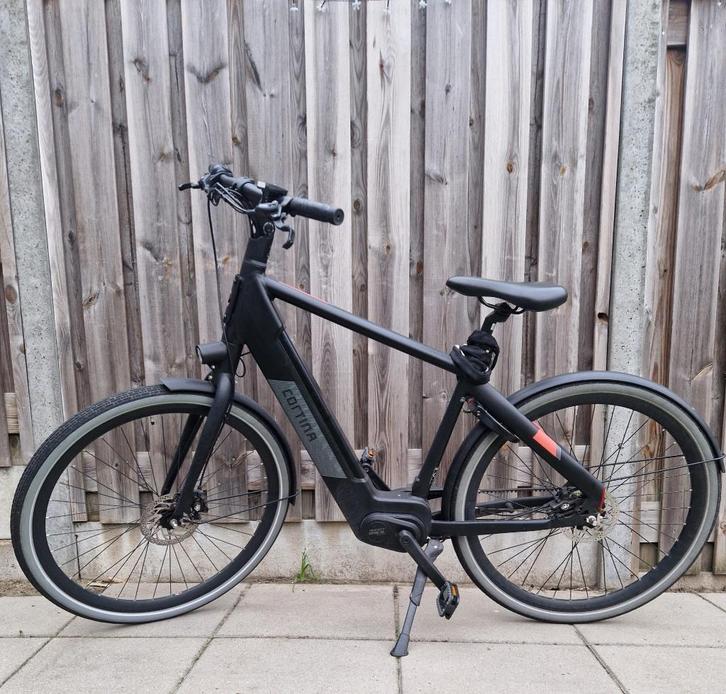 53" CORTINA E-BLAU HERENFIETS Jet Black-Matt, Fietsen en Brommers, Fietsen | Heren | Herenfietsen, Zo goed als nieuw, Overige merken