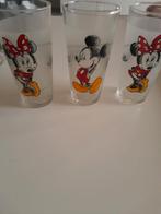 disney mickey minnie mouse glazen3x, Ophalen, Mickey Mouse, Gebruikt, Servies