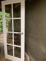 Houten binnendeur met glas, Doe-het-zelf en Verbouw, Deuren en Horren, Ophalen, Gebruikt, Minder dan 80 cm, Binnendeur