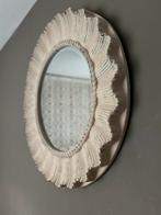 Grote (80 cm) ronde spiegel oldlook antiekwash look, Ophalen