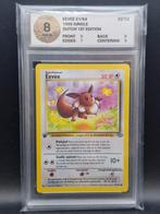 Eevee 1st edition 1999 jungle dutch #51 woetoe grading 8, Hobby en Vrije tijd, Verzamelkaartspellen | Pokémon, Verzenden, Zo goed als nieuw