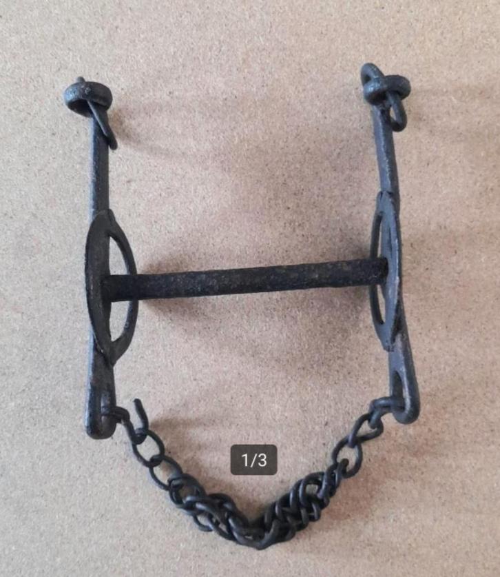Bit voor paard paardenbit oud wellicht antiek, Antiek en Kunst, Curiosa en Brocante, Ophalen of Verzenden