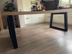 Eiken eettafel 220x100 cm, Huis en Inrichting, Tafels | Eettafels, Ophalen, Gebruikt, Eikenhout, 200 cm of meer