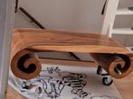 Indonesisch houten tafeltje, Ophalen, Gebruikt, 50 tot 100 cm, 50 tot 100 cm