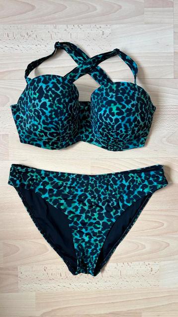 Marlies Dekkers panter bikini BH top 75F, broekje mt. M beschikbaar voor biedingen