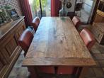 Eiken eettafel / huiskamer tafel, Ophalen, Gebruikt, Eikenhout, 200 cm of meer