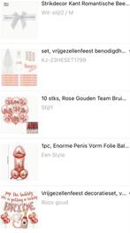 Vrijgezellenfeest attributen, Hobby en Vrije tijd, Feestartikelen, Ophalen of Verzenden, Nieuw, Versiering, Geboorte of Huwelijk