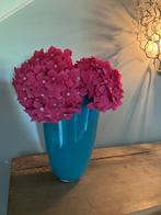 Dutz mondgeblazen vaas, Huis en Inrichting, Blauw, Ophalen of Verzenden, Minder dan 50 cm, Glas