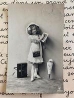 1912 Eerste schooldag - leitje schooltas puntzak snoep (II), Ophalen of Verzenden, Voor 1920, Gelopen, Kinderen