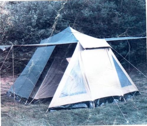 Piramide tent (High Peak) Katoen 4 persoons nu GRATIS BBQ, Caravans en Kamperen, Tenten, tot en met 4, Gebruikt, Ophalen of Verzenden