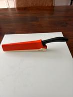 vintage zeventiger jaren Tefal orange messenslijper met mes, Ophalen of Verzenden, Gebruikt, Oranje