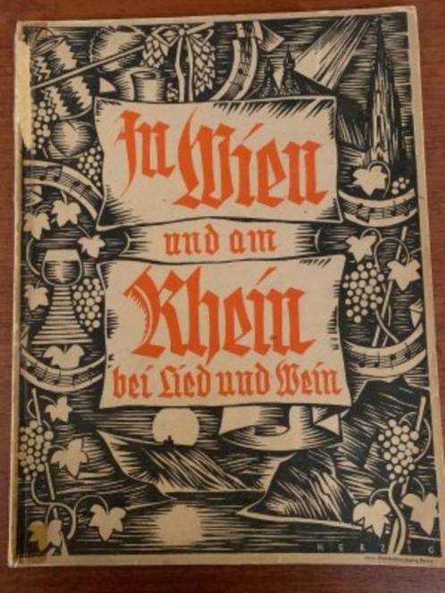 Muziekbundels Trink-, Alpen-, Seemannslieder 1912 en 1925., Antiek en Kunst, Antiek | Boeken en Bijbels, Ophalen of Verzenden